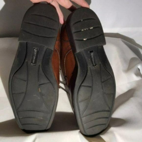 Bostonia Bicycle Toe Brown Leather Oxford Size 9M - Picture 6 of 7